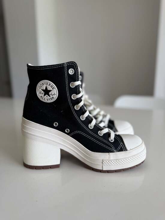 Converse Shoes - Converse Chuck 70 De Luxe Heel Black Egret Sneakers Size W10 /8M